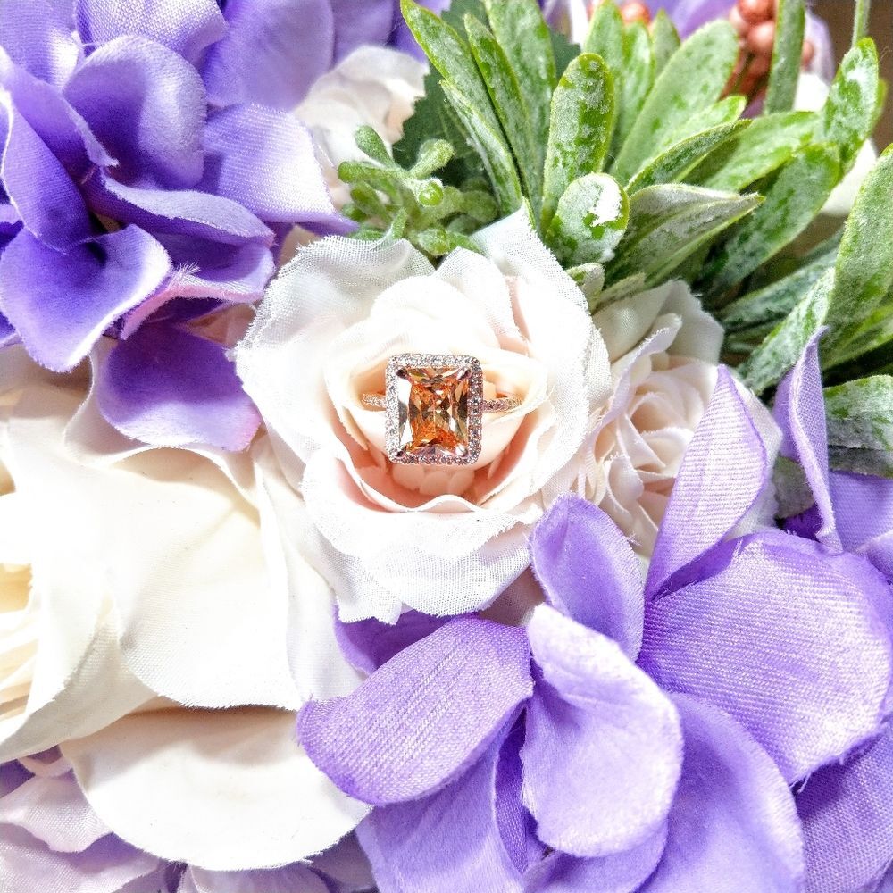 🍒NEW🍒 GORGEOUS SIMULATED CITRINE RING - Picture 3 of 13